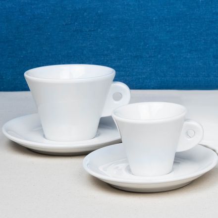 Paris cups in white porcelain